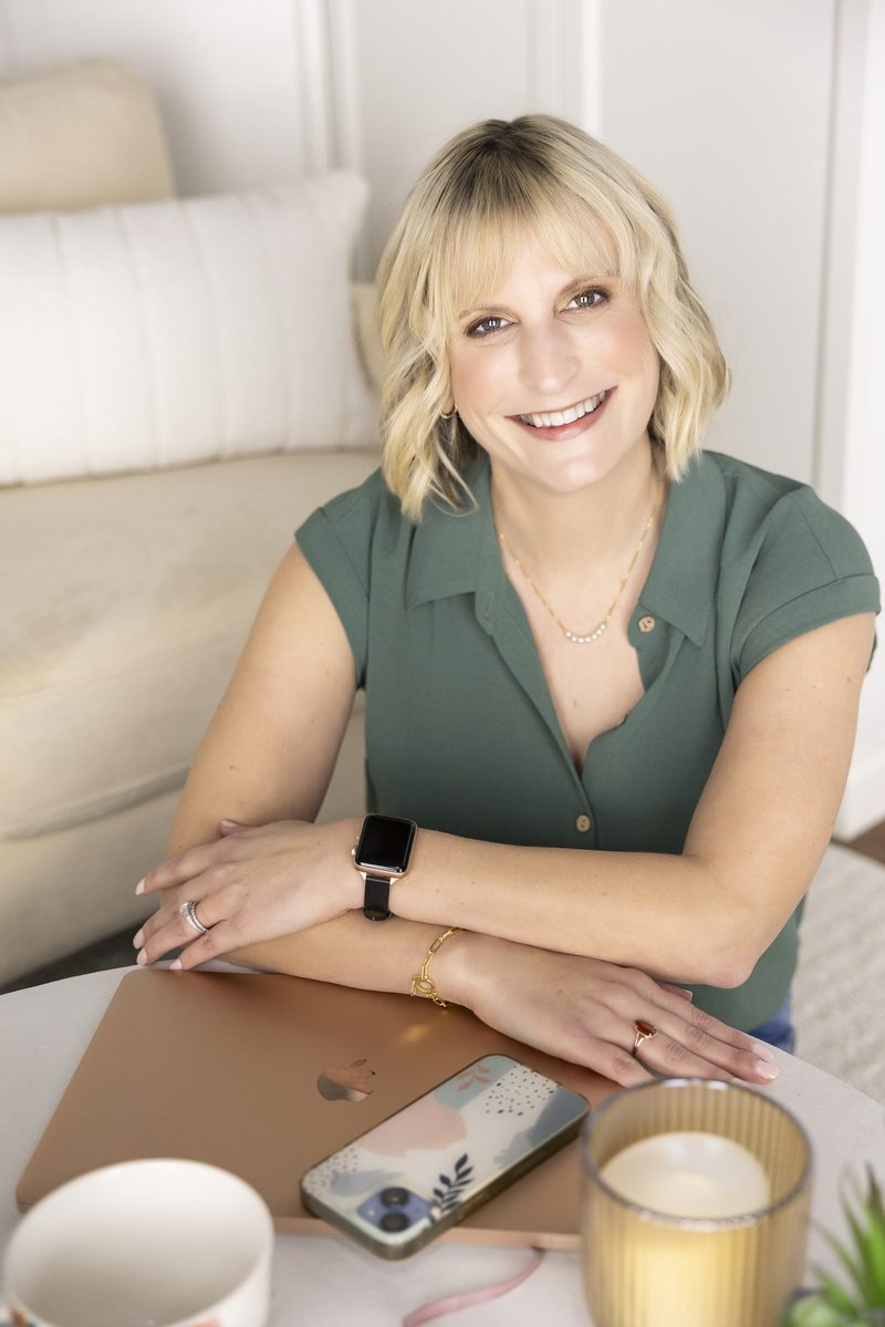 Emma at her desk